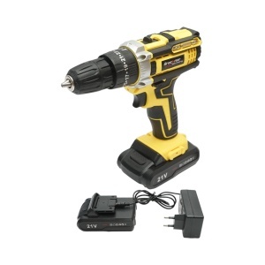 Masina de insurubat si gaurit cu percutie, 2 acumulatori 21V, 1.5Ah Li-ion, cuplu 29Nm, mandrina 10mm, 0-350/1350rpm Breckner Germany, BRECKNER GERMANY, BK76888