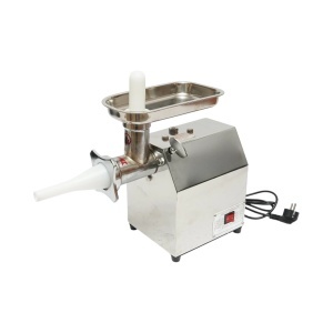 Masina de tocat carne electrica inox 600W, 220V, capacitate 100 kg/h, adaptor carnati, 2 site si 2 cutite incluse 340x185x365mm, DISGN79