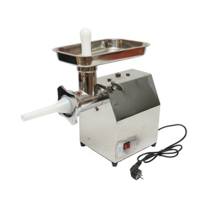 Masina de tocat carne electrica inox 850W, 220V, capacitate 150 kg/h, adaptor carnati, 2 site si 2 cutite incluse 380x210x415mm, DISGN80