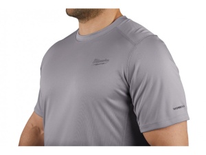 MILWAUKEE Tricou tehnic cu mânecă scurtă gri WWSSG-XXL WORKSKIN™ - Img 3
