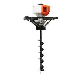 Motoburghiu de pamant pe benzina 2 timpi 2.8CP, 52cc cu 3 burghie incluse 100mm, 150mm, 200mm, Cod: DISUE06. - Img 5