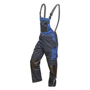 Pantaloni de lucru cu pieptar, salopeta din poliester cu bumbac, albastru navy, XL,Cod: BK77222, Breckner Germany - Img 2