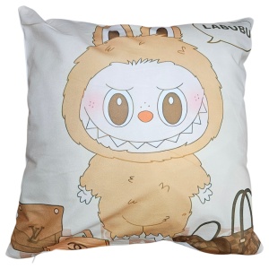 Pernă Decorativă Labubu 45×45 cm – Față de Pernă + Umplutură (Model 8)