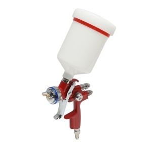 Pistol de vopsit cu aer comprimat 500ml, duza 2mm, debit 300ml/min, presiune max. 4 bar, Cod: BK76140 - Img 1