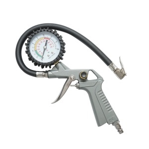 Pistol umflat roti profesional cu furtun 340mm si manometru mecanic 0-16 bar, Cod: BK76153