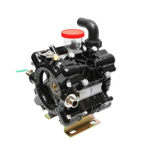 Pompa diafragmatica cu 4 membrane Z=6/8,4mm debit 120 L/min 25 bar pentru erbicidator (compatibila model polonez), Cod: BK98526, Brand: BRECKNER GERMANY - Img 4