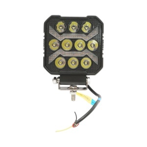 Proiector patrat LED cu DRL 9-80V, 17W alb-galben, carcasa aluminiu 107x107x33mm IP67 Breckner Germany, BRECKNER GERMANY, DISPV92