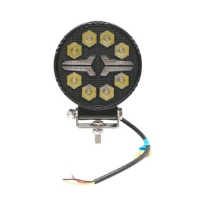 Proiector rotund LED cu DRL 9-36V, 20W alb-galben, carcasa aluminiu 108x108x40mm IP68 Breckner Germany, BRECKNER GERMANY, BK91002