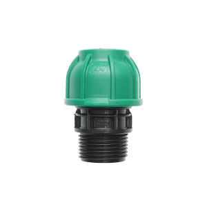 Racord compresiune, cu filet exterior, D25mmx1 toll, pentru sisteme de irigatii, Cod: BK78438 Echivalență: DISLS03, Breckner Germany
