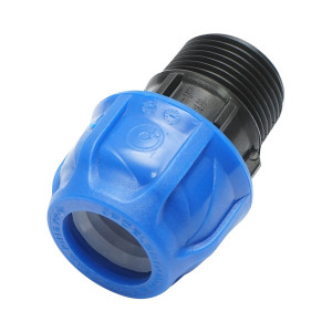 Racord compresiune, cu filet exterior, D25mmx1 toll, PN16, pentru sisteme irigatii, Cod: DISLV40, Poelsan - Img 2