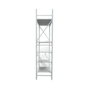 Raft metalic depozitare 5 nivele 200x60x250cm, 300 kg/polita, gri Breckner Germany, Breckner Germany, DISAY24 - Img 3