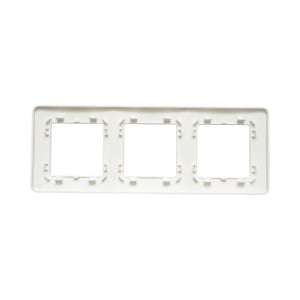Rama tripla alba PC priza si intrerupator 225x83mm, DISRP55 - Img 2