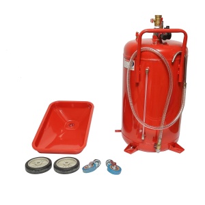 Recuperator de ulei 80L cu palnie si sistem de golire pneumatic , Cod: BK87043, - Img 4