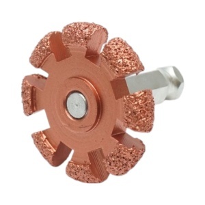 Roata abraziva polizat anvelope 50x10mm, granulatie K36, tija hexagonala 3/8 inch, DISVH64