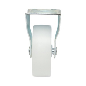 Roata fixa 73x25mm fara frana, polipropilena alba, placa otel 70x44mm 45kg, DISVF96 - Img 6