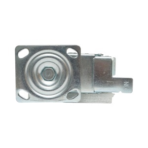 Roata pivotanta industriala 150x50mm cu frana, cauciuc plin negru, placa otel 115x100mm 200kg, DISVG30 - Img 7