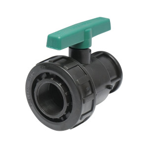 Robinet mufa cu bila, filet interior, D11/2x11/2 toll, PN10, pentru sisteme de irigatii, Cod: DISLU92, Poelsan - Img 3