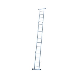 Scara aluminiu multifunctionala 4.7m, 4x4 trepte, pliabila cu balamale, sarcina maxima 150kg, DISEV53 - Img 2