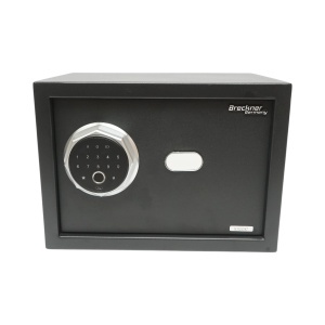 Seif mobila cu amprenta, alarma, inchidere electronica si 2 chei 350x250x250mm Breckner Germany, BRECKNER GERMANY, BK76276