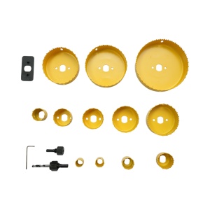 Set 12 carote circulare 19-127mm pentru rigips, lemn, PVC 16 piese, Cod: DISPN32 , Brand: CROWNMAN - Img 3