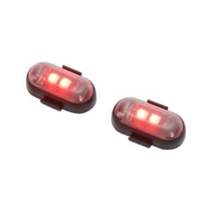 Set 2 lampi LED RGB stroboscopice cu telecomanda, 10 moduri, 8 culori, baterie litiu 110mAh reincarcabila USB-C IP65, BK79856 - Img 4