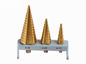 Set de burghie pentru trepte 3 piese Titan-nitrit - Img 2