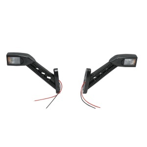 Set Lampi gabarit laterale LED cu brat 24V, rosu-alb-galben, DISPH12