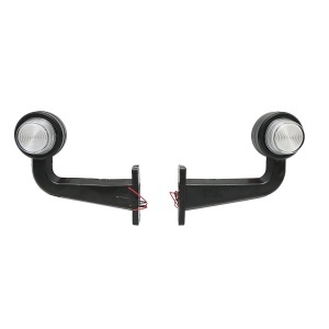 Set lampi laterale gabarit LED cu brat 12-24V, alb-rosu FR0158 Breckner Germany, BRECKNER GERMANY, BK76256