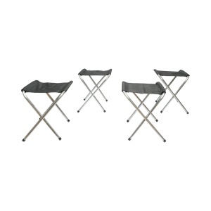 Set masa pliabila camping cu 4 scaune din aluminiu, portabila tip valiza, reglabila pe inaltime 120x60cm Breckner Germany, BRECKNER GERMANY, BK99229 - Img 3