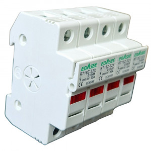 Soclu sigurante fuzibile, 4P, 32A, DC1000V, cu indicator LED, Ebasee - Img 2