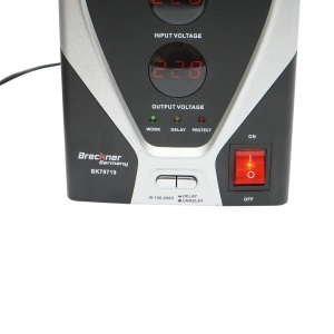 Stabilizator automat de tensiune 1000VA, 800W, 100-260V cu releu monofazat, 1 priza schuko 230V, afisaj LCD Breckner Germany, BK69418 - Img 8