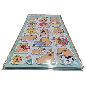 Sticker 3D Capybara – 21 cm, Decor Autocolant Adorabil - Img 4