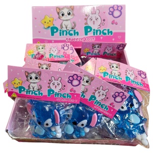 Stitch Slime Albastru – Jucărie Antistres cu Biluțe Colorate - Img 3
