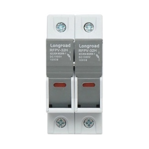 Suport soclu siguranta fuzibila DC fotovoltaic gPV 2P, 1000V, 32A 10x38 RFPV-32H Longroad, DISHT66