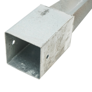 Suport stalp tip tarus 91x91x750mm, otel zincat, galvanizat, Cod: DISLX51 - Img 5