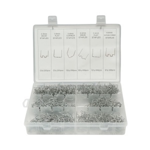 Trusa capse pentru pistol lipit plastic 1200 piese, BRECKNER GERMANY, BK75009