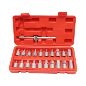 Trusa chei busoane baie ulei cu profil patrat, hex, torx 21 piese Breckner Germany, BRECKNER GERMANY, BK56532