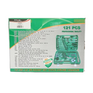 Trusa chei tubulare hexagonale, fixe, biti, imbus cu clichet 121 piese , Cod: BK80656, Brand: BRECKNER GERMANY - Img 2
