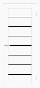 Usa interior, Deco 10 G White Silk Matt, lemn & mdf, 60x200cm, alb mat, reversibila, KDoors