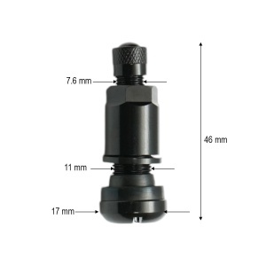 Valva mecanica roata tubeless neagra 46mm MS525, DISVH11