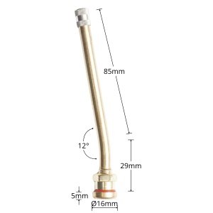 Valva roata camion tubeless 114mm V3-20-8, DISRK38
