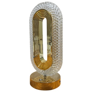 Veioză Ambientală Cristal – 3 Moduri de Iluminare, Portabilă, cu Acumulator Intern, 10x26cm - Img 7