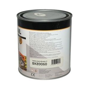 Vopsea email anticoroziva 3 in 1 alb polar 1K pe baza de solvent 1L, direct pe rugina, interior si exterior Breckner Germany, BK89060 - Img 3
