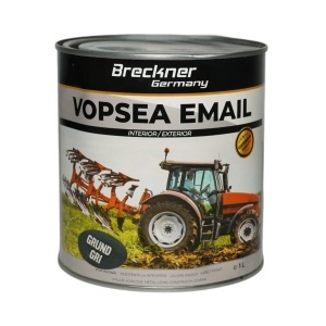 Vopsea email anticoroziva 3 in 1 grund gri pe baza de solvent 1L, direct pe rugina, interior si exterior Breckner Germany,BK89069