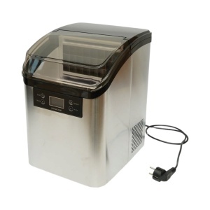 Aparat de facut cuburi de gheata inox 20 kg/24h, rezervor apa 2.5L, cos colectare 1.2kg, autocuratare, afisaj digital, BK00404