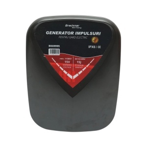 Aparat generator de impulsuri 15 Joule, 12V/220V, 100 km pentru gard electric IPX6 Breckner Germany, BRECKNER GERMANY, BK69995 - Img 2