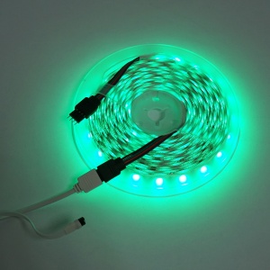 Banda LED 5050 14.4W/m RGB, 12-220V rola 5m, 60 LED/m IP20, Cod: BK79106, Brand: BRECKNER GERMANY - Img 2