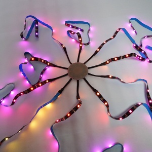 Banda LED 5050 14.4W/m RGB, 12-220V rola 5m, 60 LED/m IP20, Cod: BK79106, Brand: BRECKNER GERMANY - Img 2