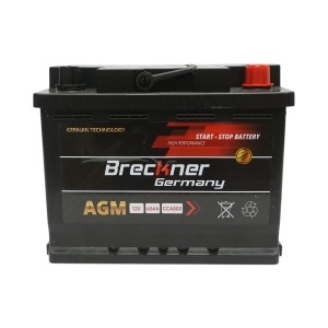 Baterie auto AGM start-stop 12V/60Ah, 800A la pornire 242x174x189mm Breckner Germany, BK69997