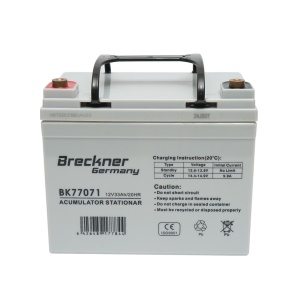 Baterie sistem solar cu gel 12V 33Ah 20HR 196x130x155mm FCG12-33 Breckner Germany, BRECKNER GERMANY, BK77071